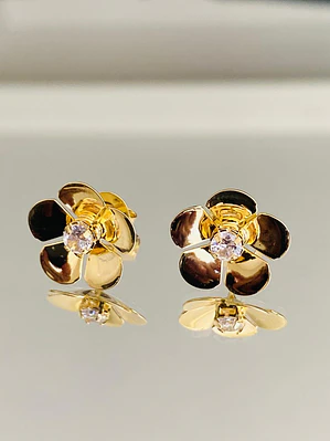 Aros Flor Centro Zircon