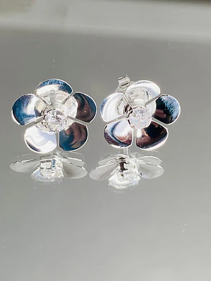 Aros Flor Centro Zircon