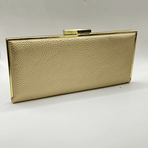 Cartera sobre texturizada dorada