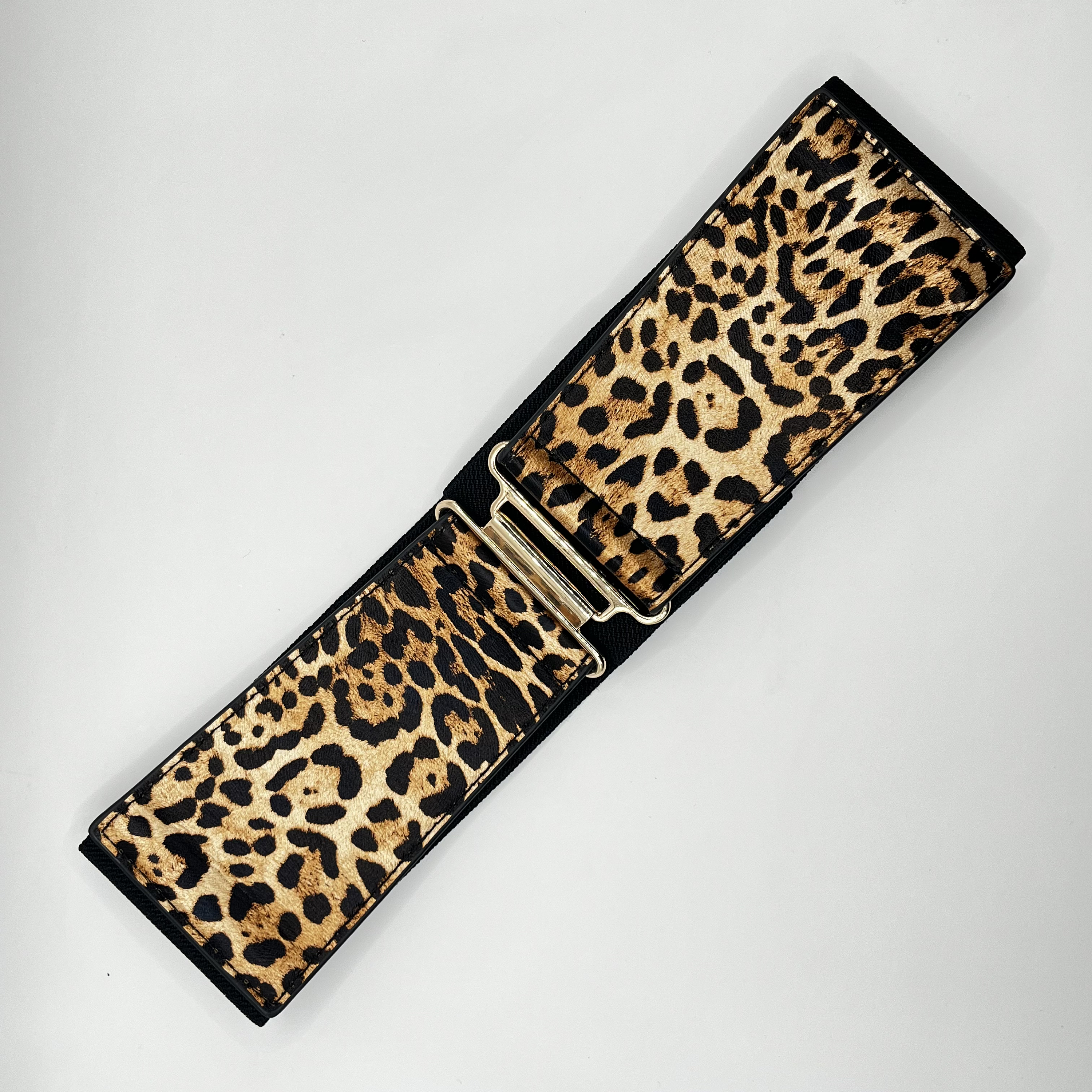 Cinturón elasticado animal print 1