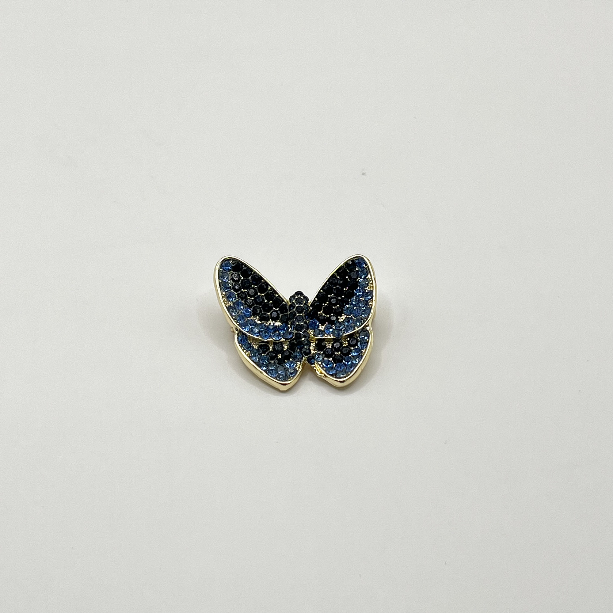 Prendedor mariposa azul brillante 1