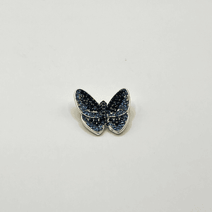 Prendedor mariposa azul brillante