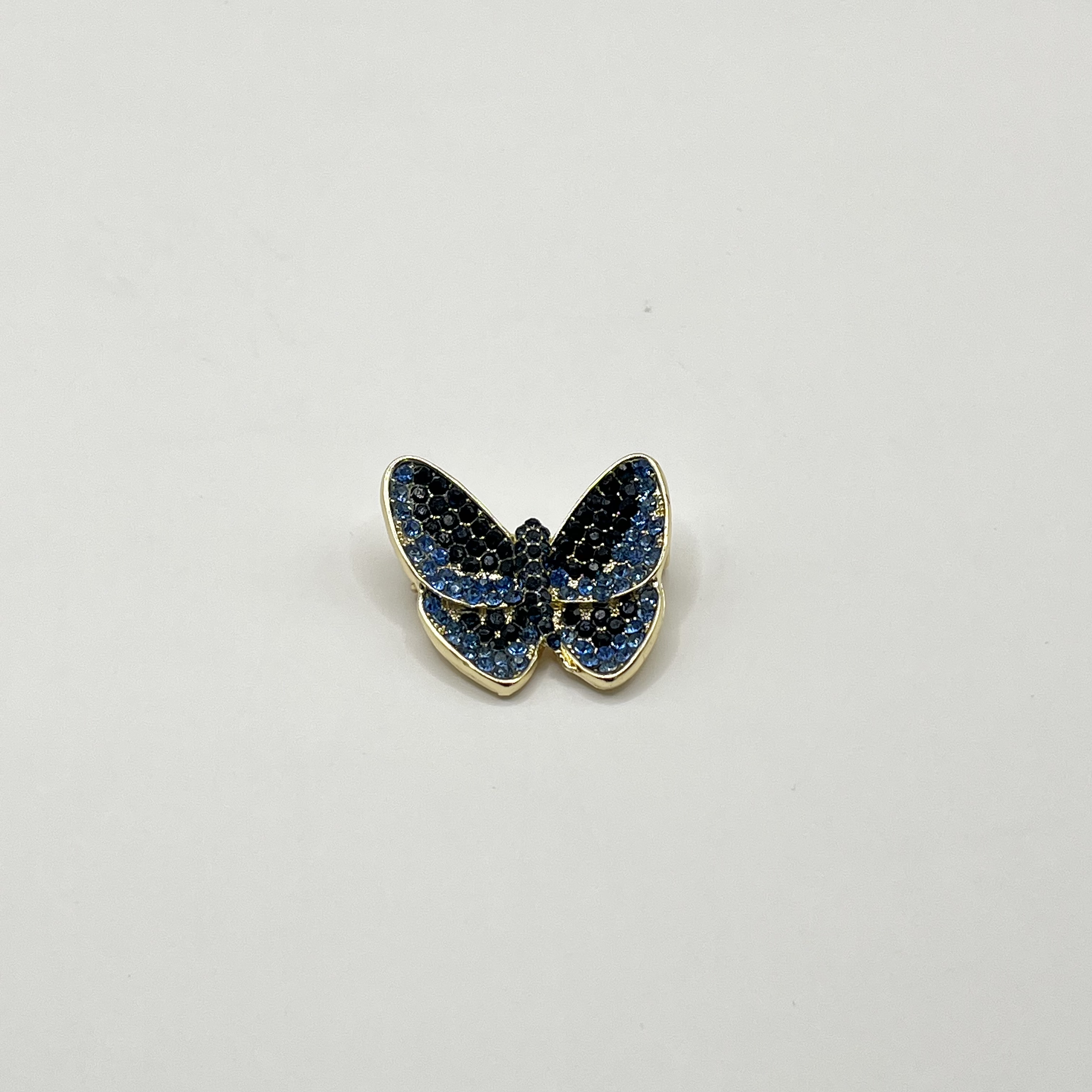 Prendedor mariposa azul brillante 1