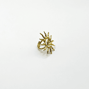 Anillo ajustable sol dorado
