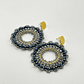 Aros bohemios grises con azul - Miniatura 1