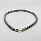 Collar de acero quirúrgico con perlas grises - Miniatura 2