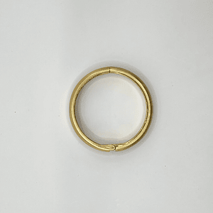 Pulsera esclava de fantasía dorada satinada