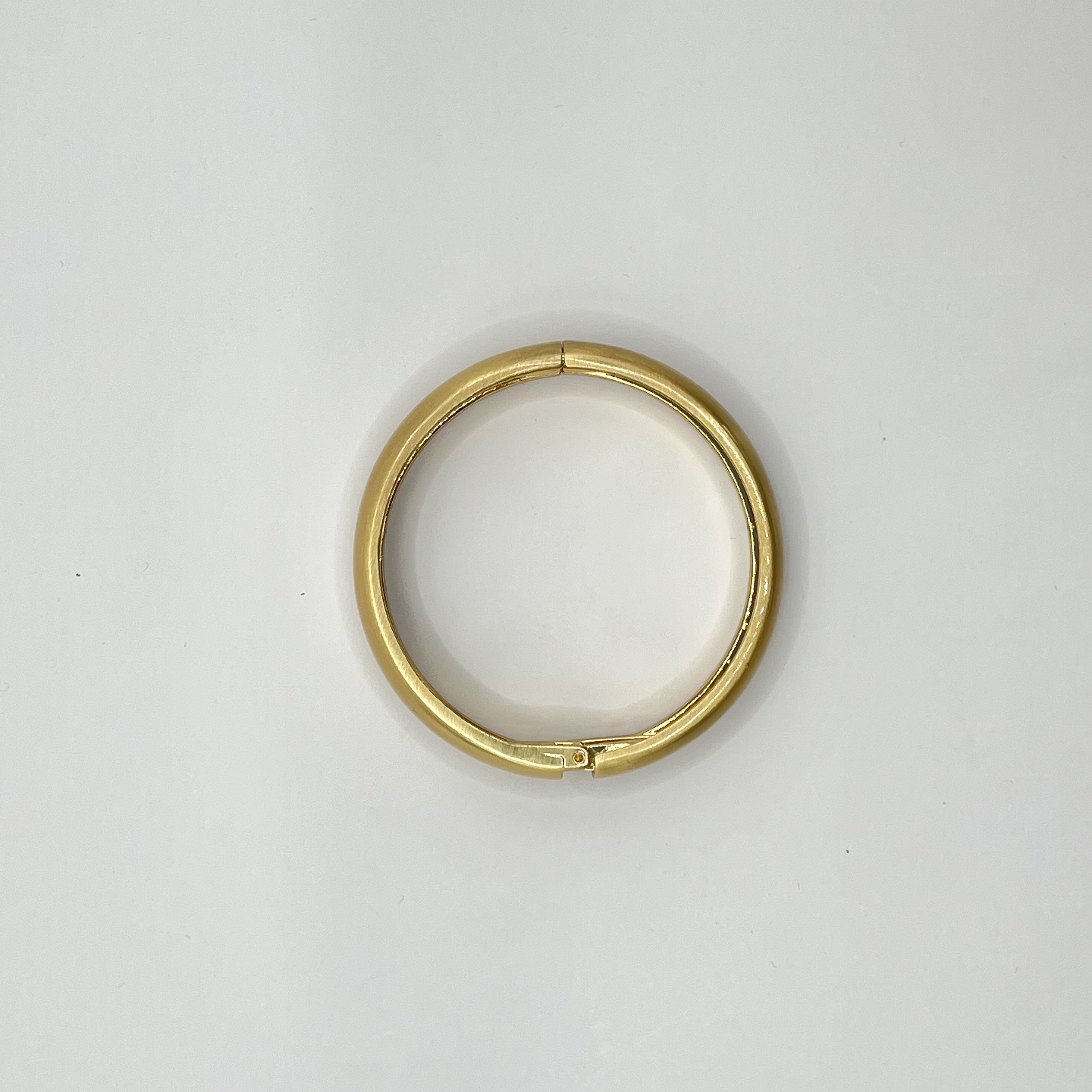 Pulsera esclava de fantasía dorada satinada 2