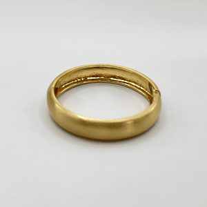 Pulsera esclava de fantasía dorada satinada