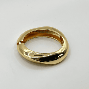 Pulsera esclava de fantasía dorada orgánica