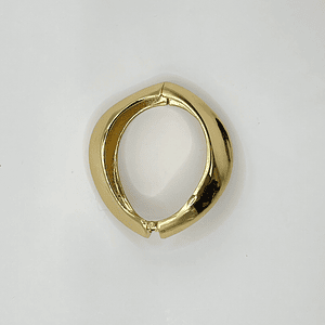 Pulsera esclava de fantasía dorada orgánica