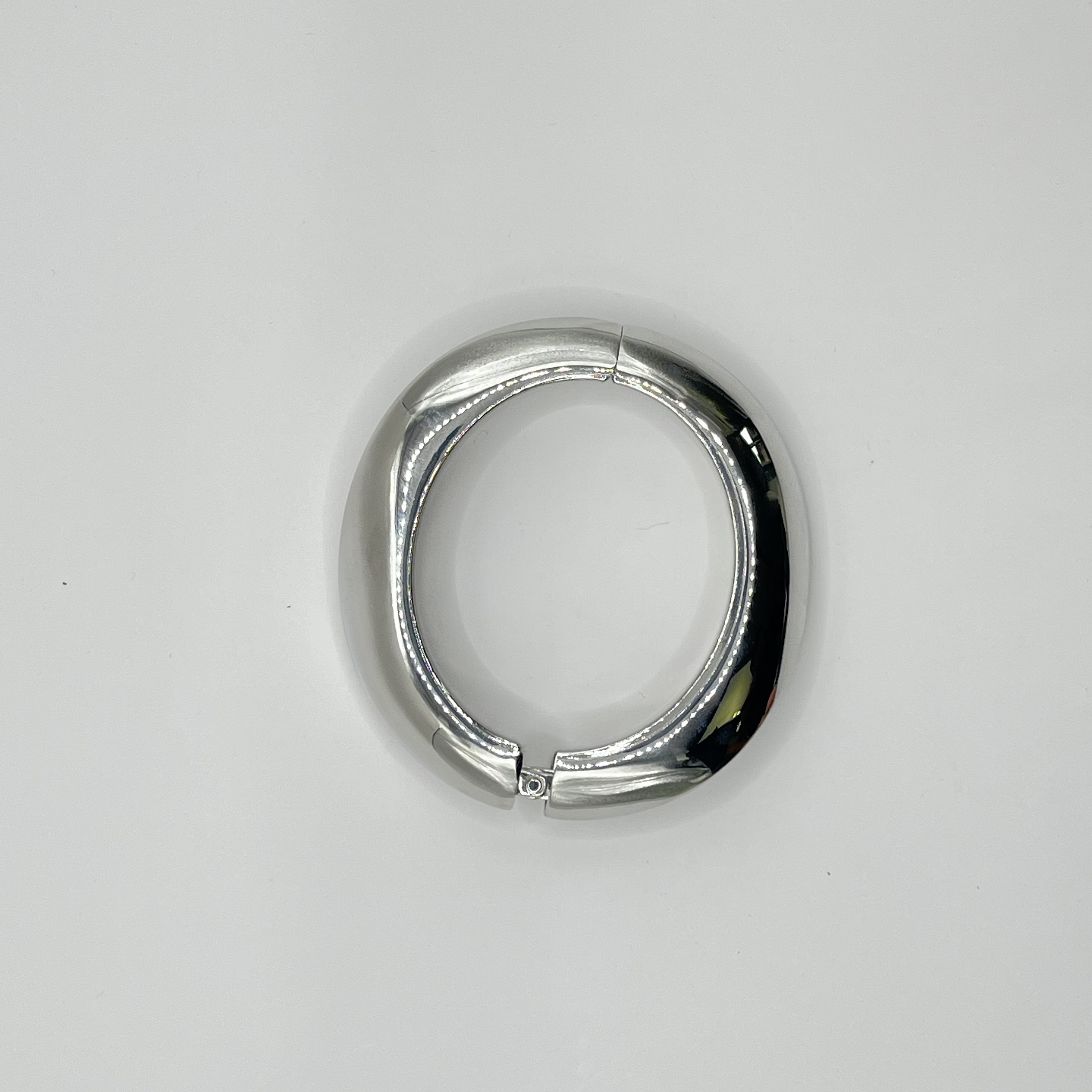 Pulsera esclava de fantasía plateada orgánica 2