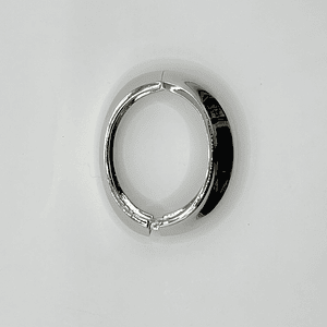 Pulsera esclava de fantasía plateada lisa