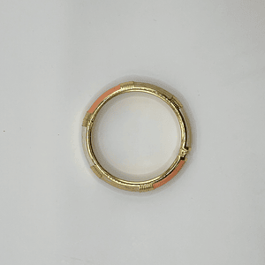 Pulsera esclava de fantasía rosada con dorado