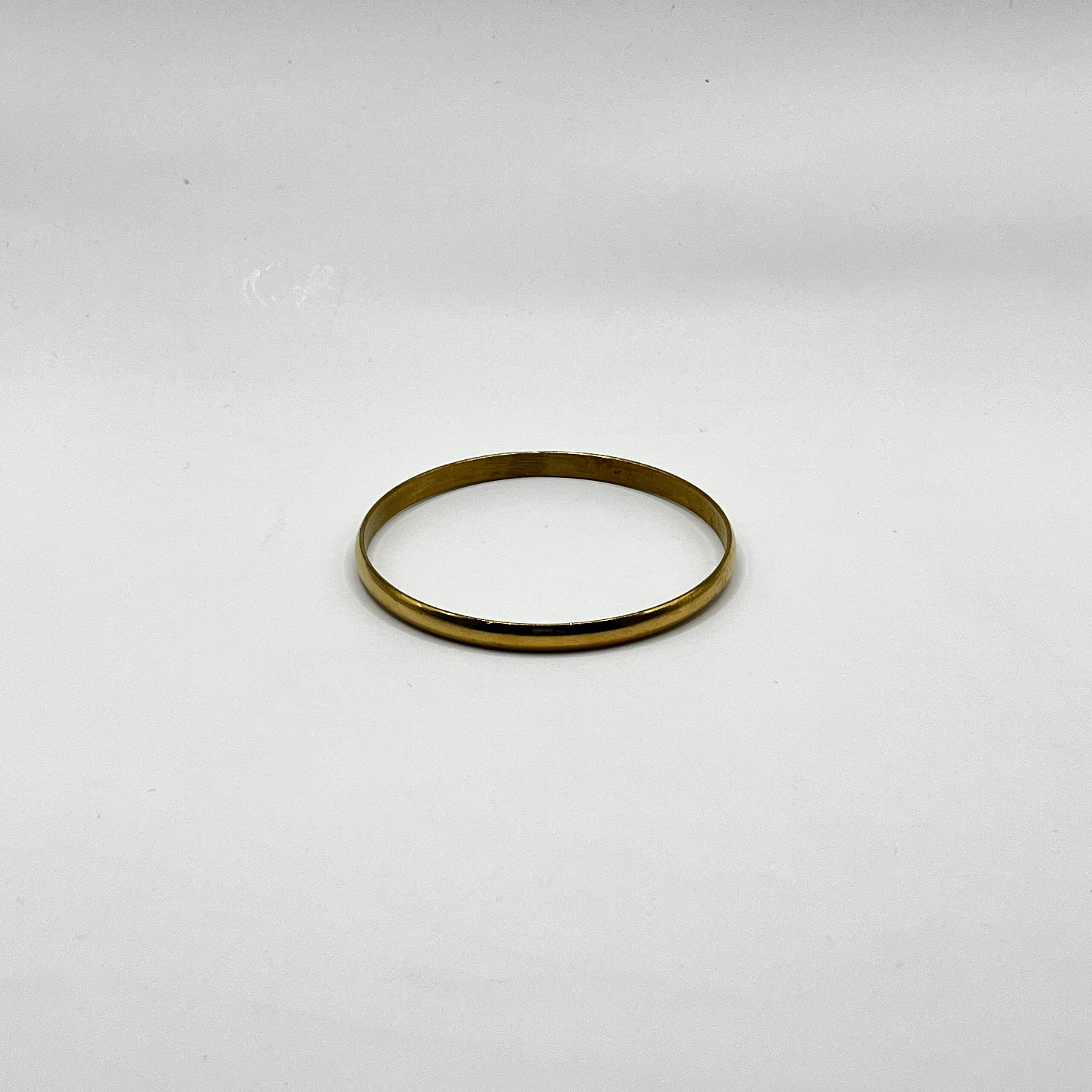 Set de 3 pulseras esclava de acero quirúrgico doradas 2