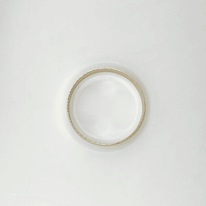 Pulsera esclava de acero quirúrgico dorada satinada