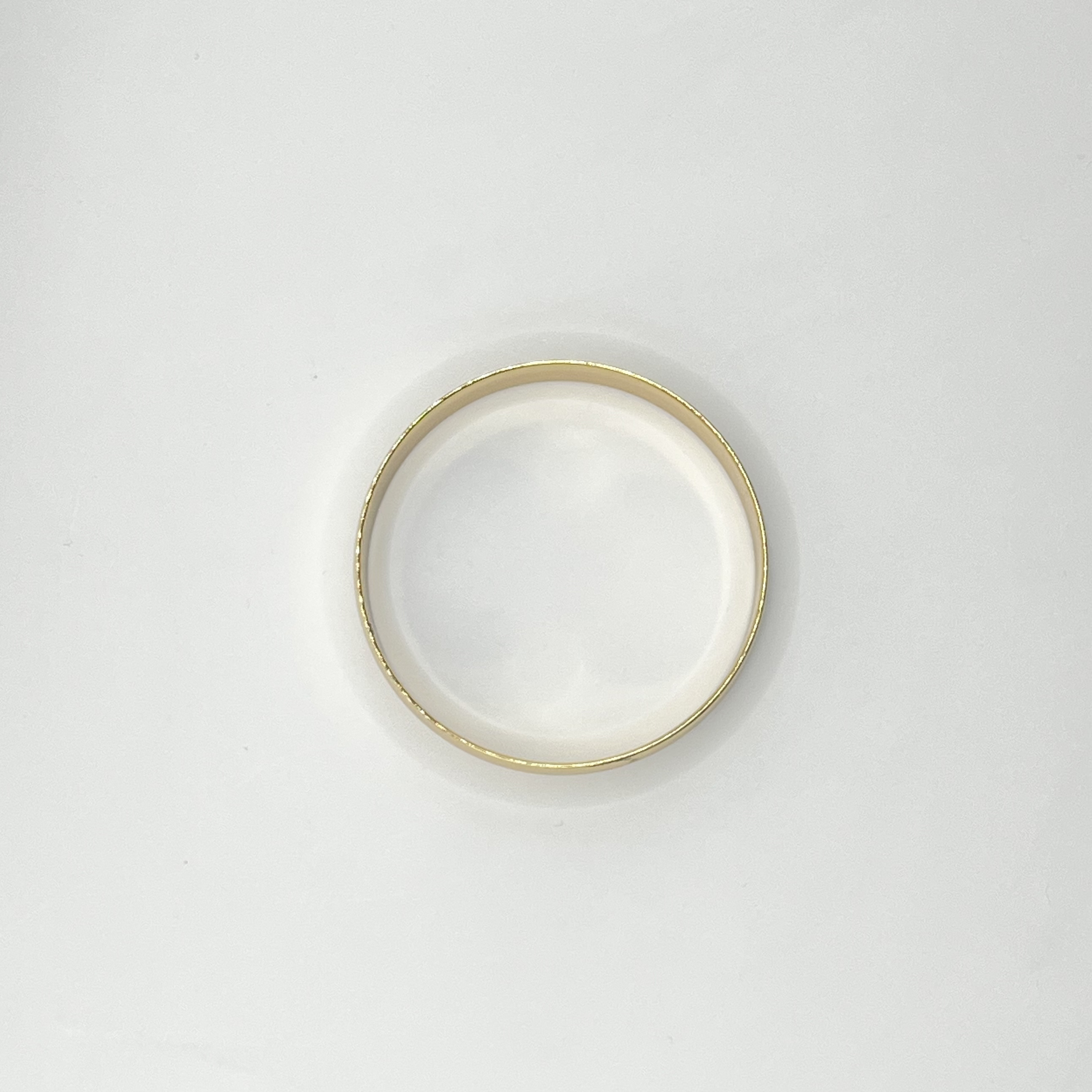 Pulsera esclava de acero quirúrgico dorada satinada 2