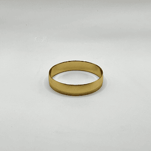 Pulsera esclava de acero quirúrgico dorada satinada