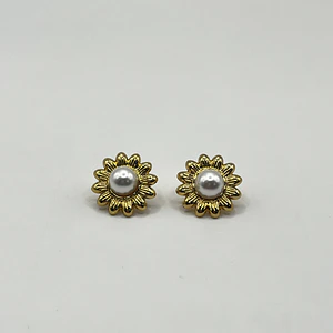 Aros de acero quirúrgico margarita perla