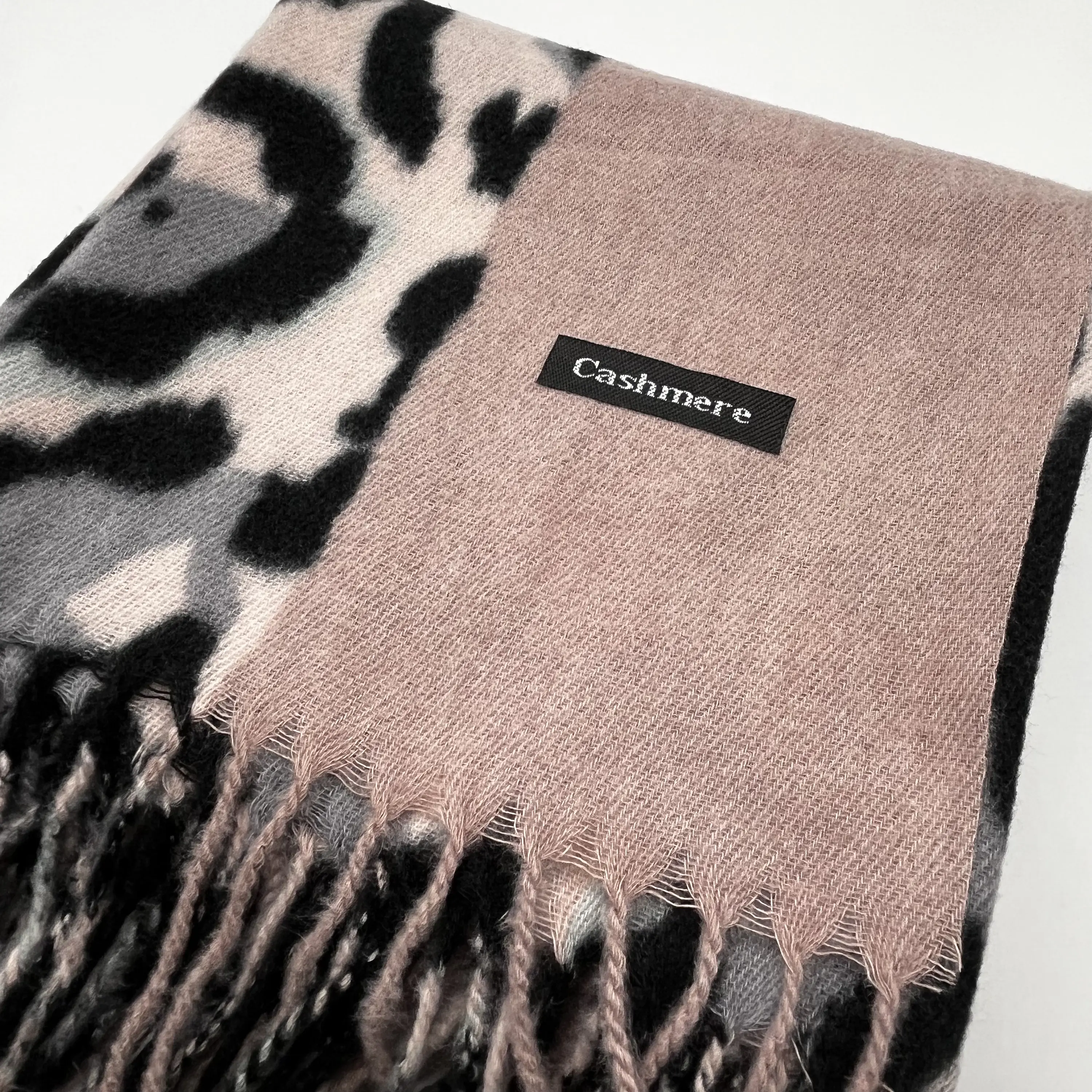 Bufanda Cashmere Animal Print Rosa 2