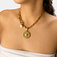 Collar con broche timón y dije tipo Versace - Miniatura 2