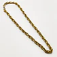 Collar de acero quidúrgico dorado de cadena entrelazada - Miniatura 1