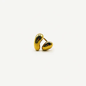 Anillo dorado abierto orgánico