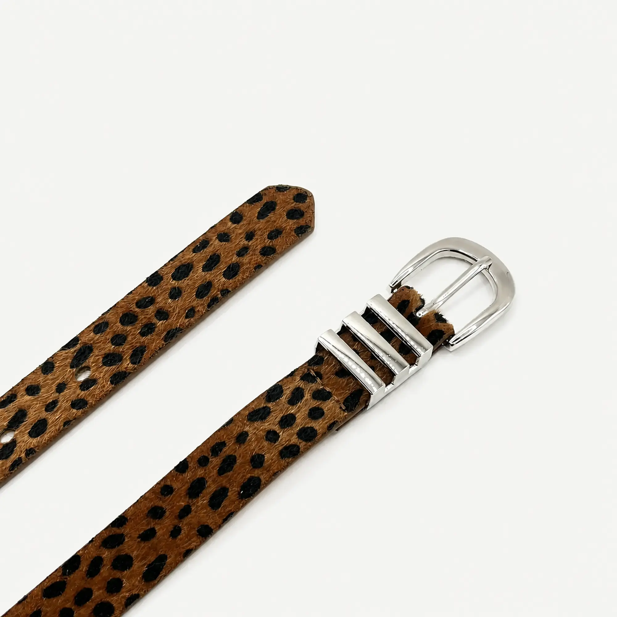 Cinturón animal print leopardo delgado 1