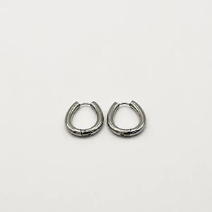 Argollas bold plateadas 
