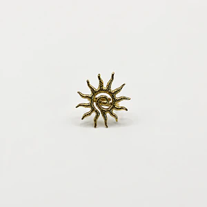Anillo ajustable sol dorado