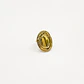 Anillo ajustable dorado ovalado - Miniatura 1