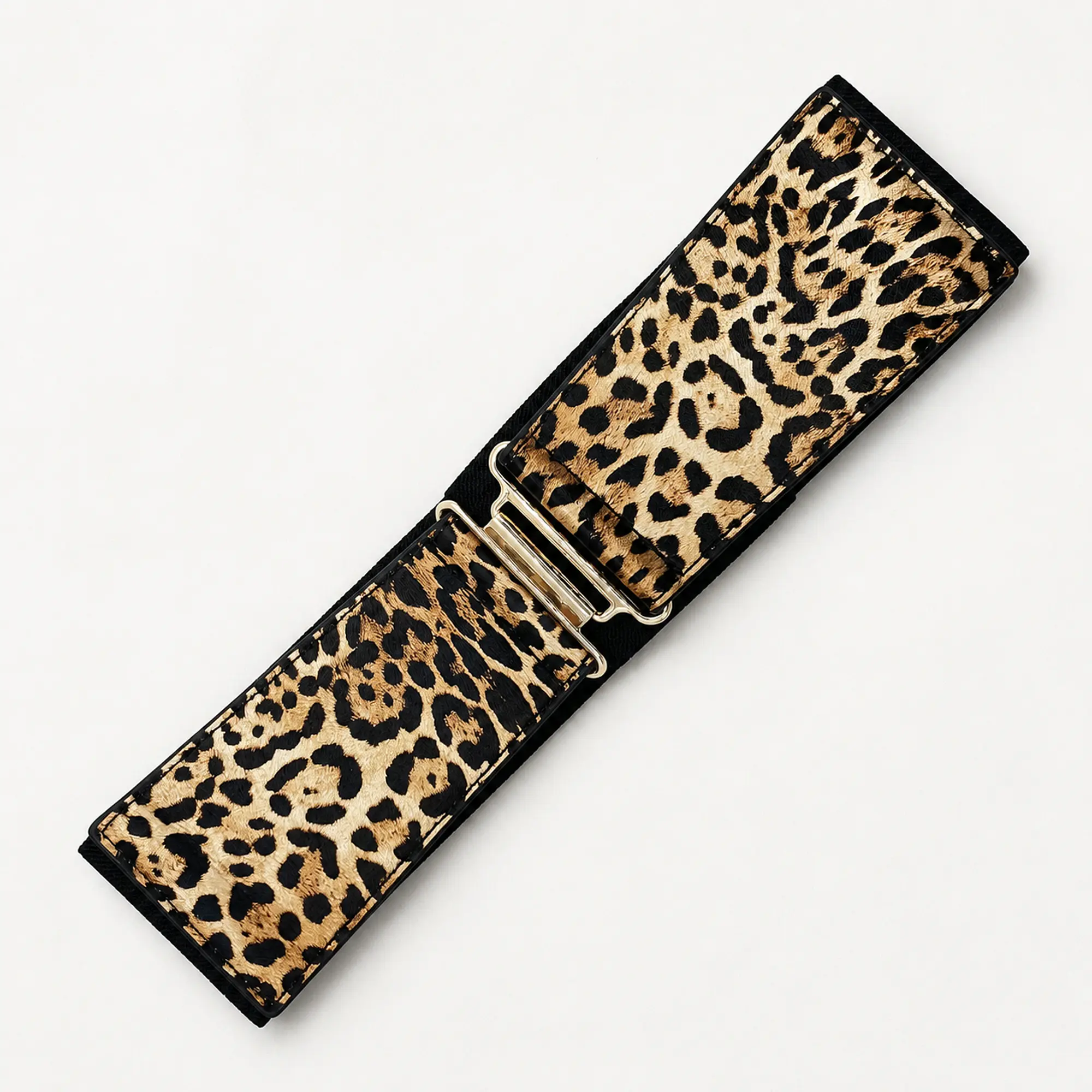 Cinturón elasticado animal print 1