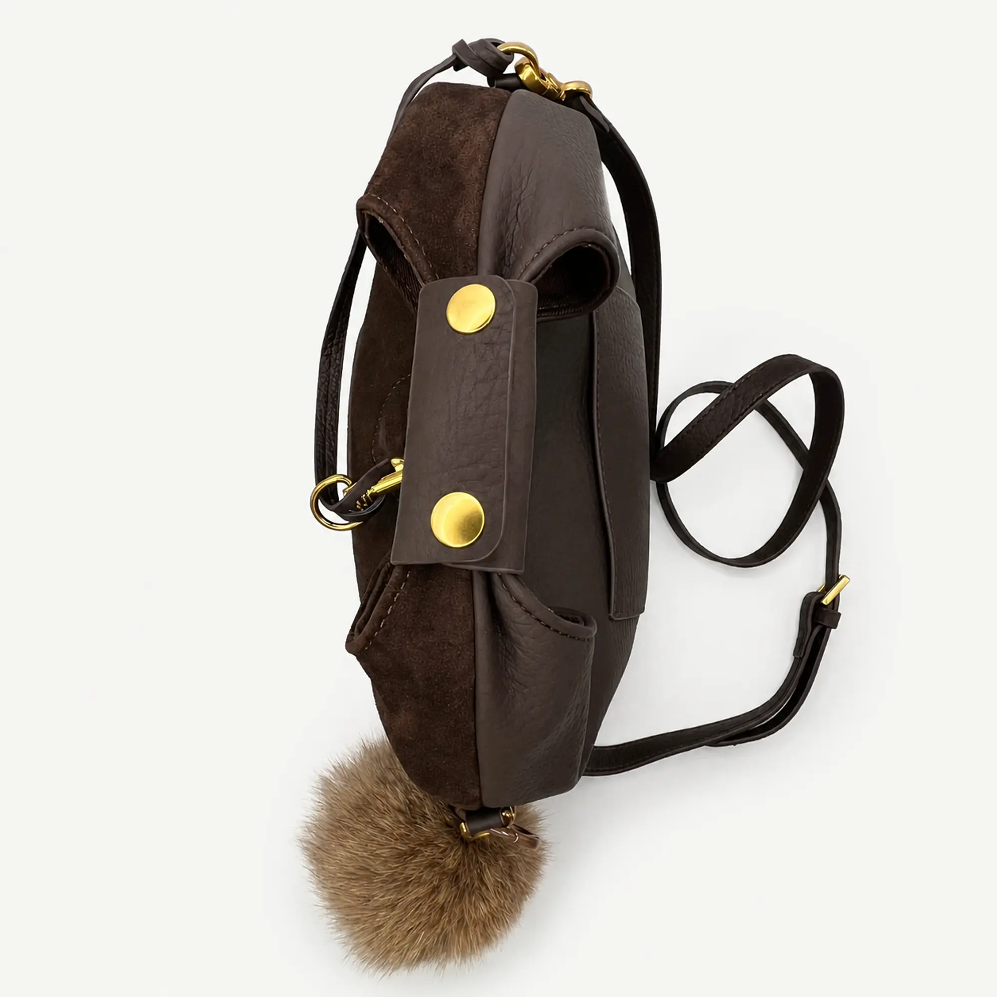 cartera cuero cafe pequeña 3