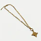 Collar de acero dorado con dije nudo de bruja - Miniatura 2