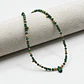 Choker de acero quirúrgico verde con detalles dorados - Miniatura 1