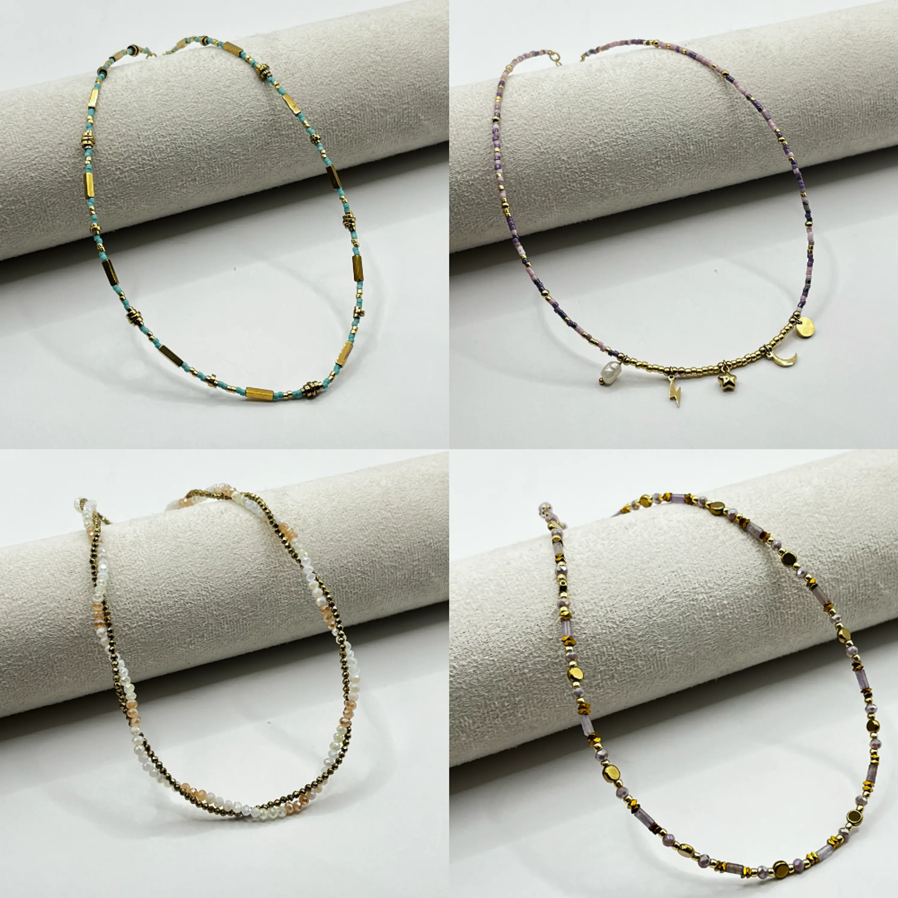 Set de 4 chokers surtidos 1