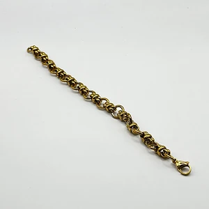 Set de 3 pulseras de acero tipo cadena