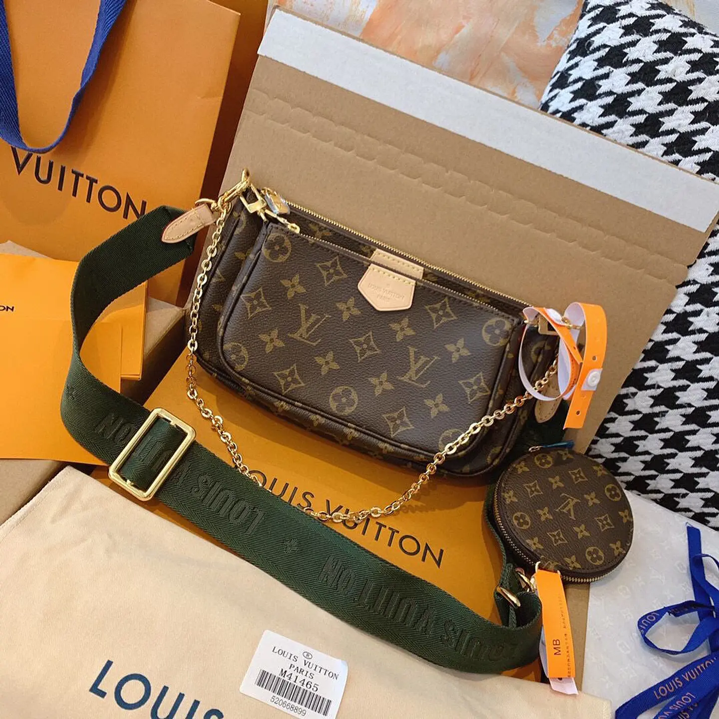 Bolso multi-pochette monogram marrón 2