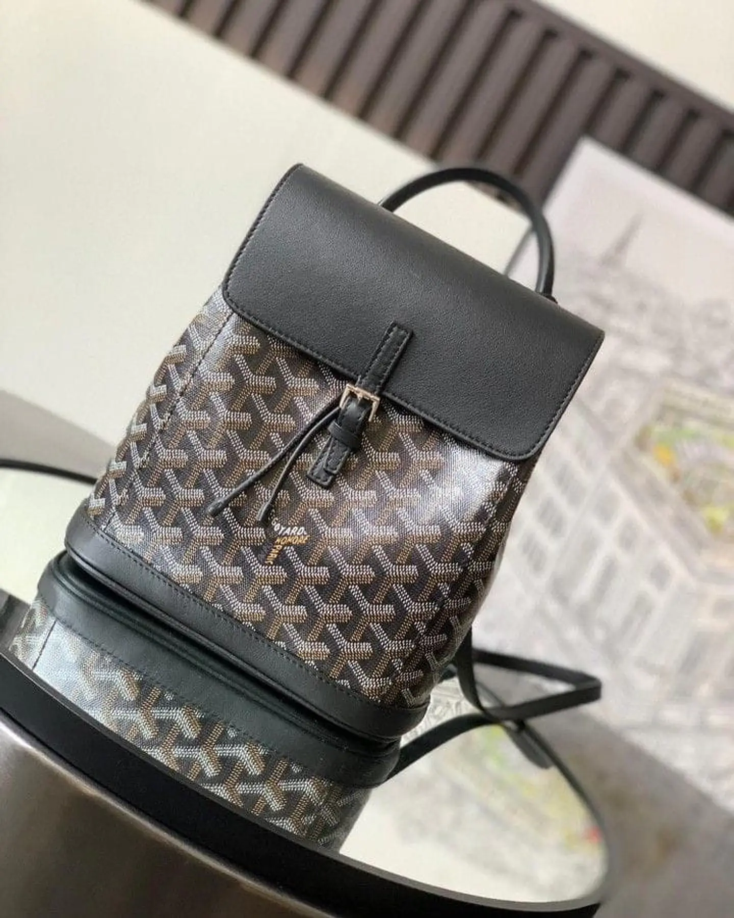 Mochila con estampado a espiga 3