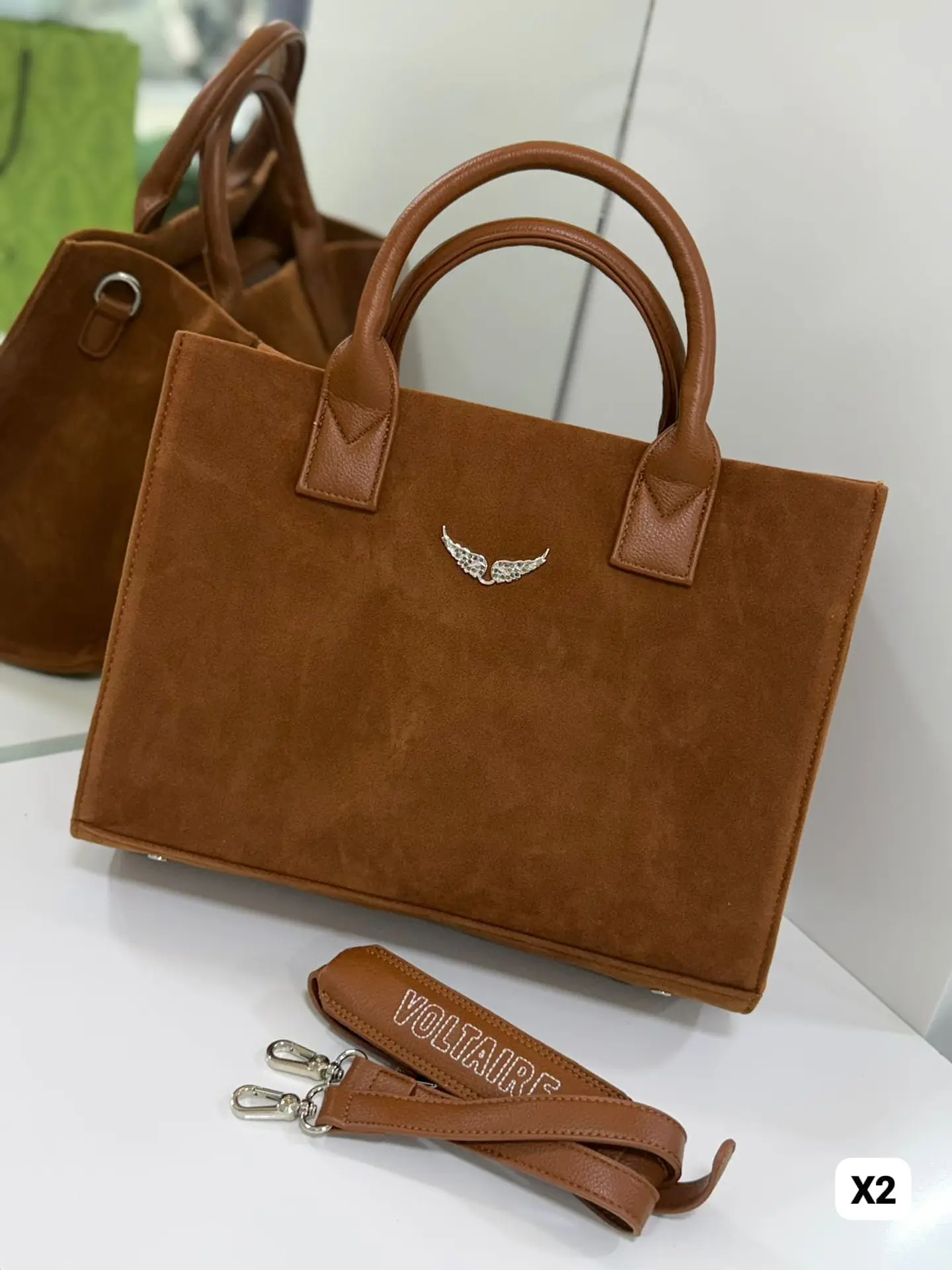 Bolso tote de gamuza  1