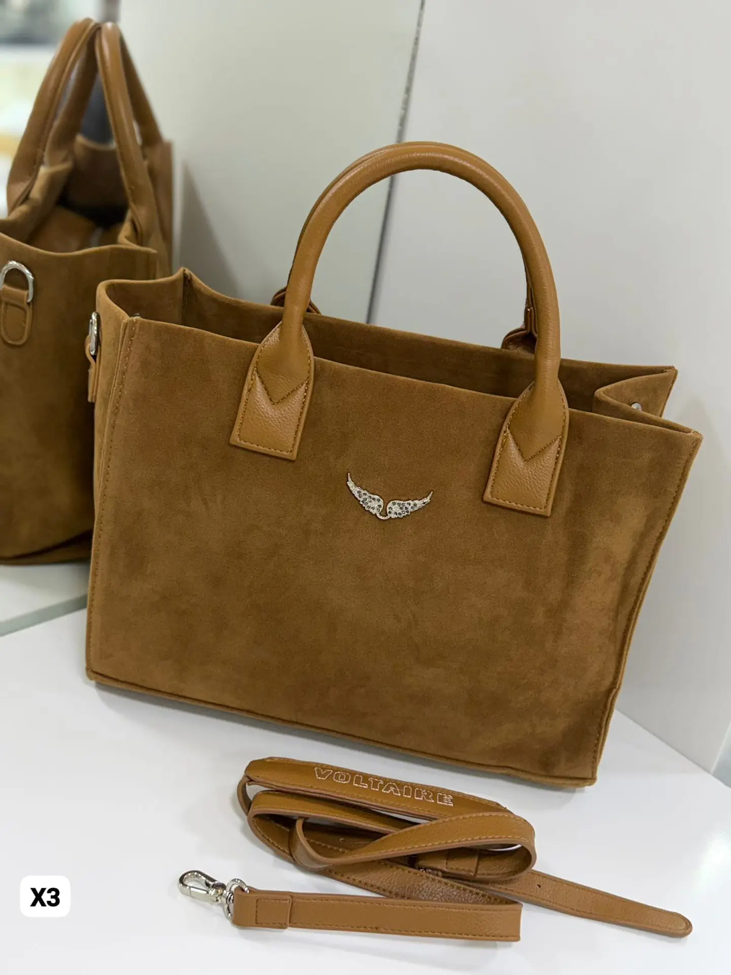 Bolso tote de gamuza  3