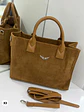 Bolso tote de gamuza  - Miniatura 3