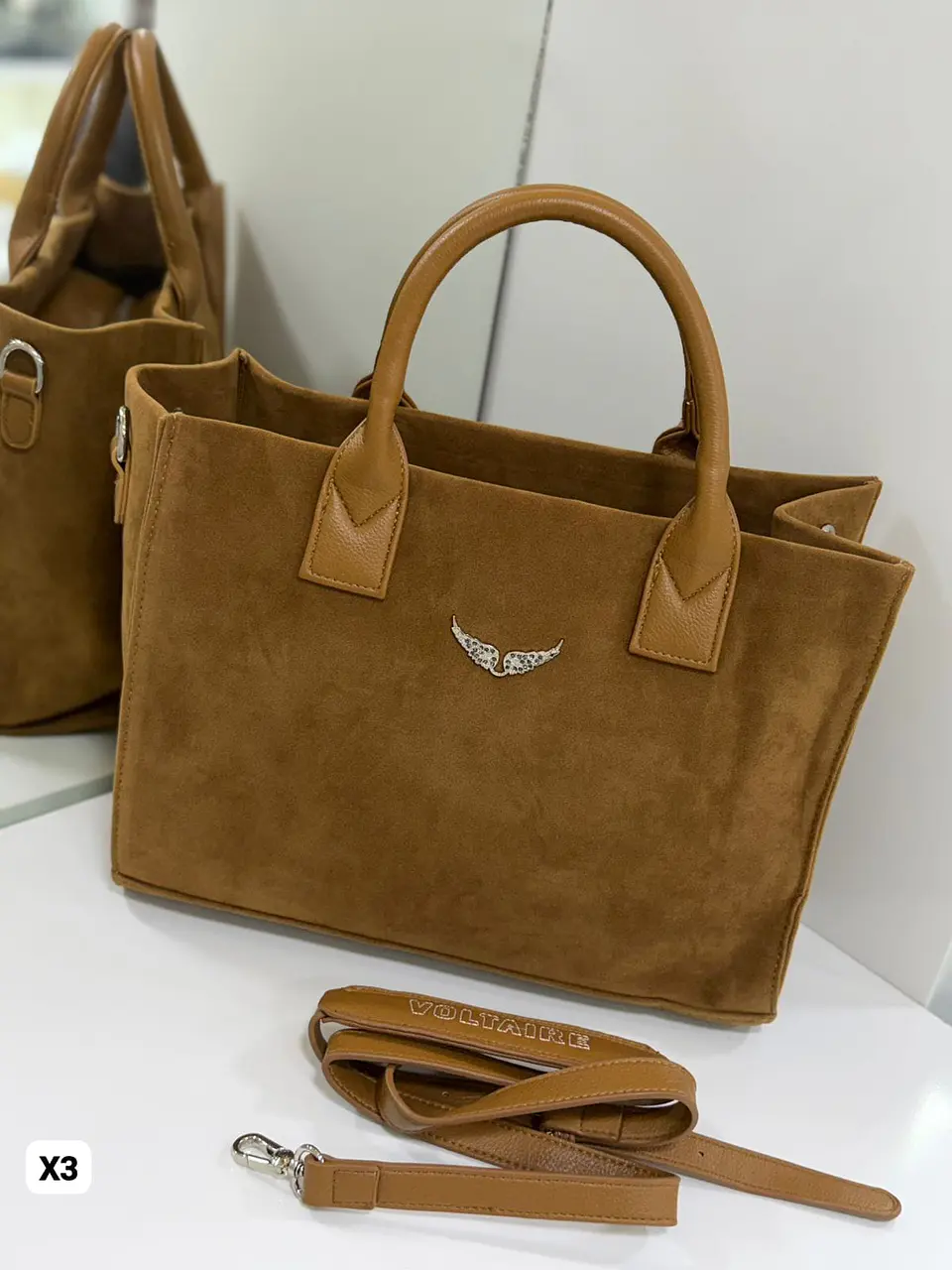 Bolso tote de gamuza  3
