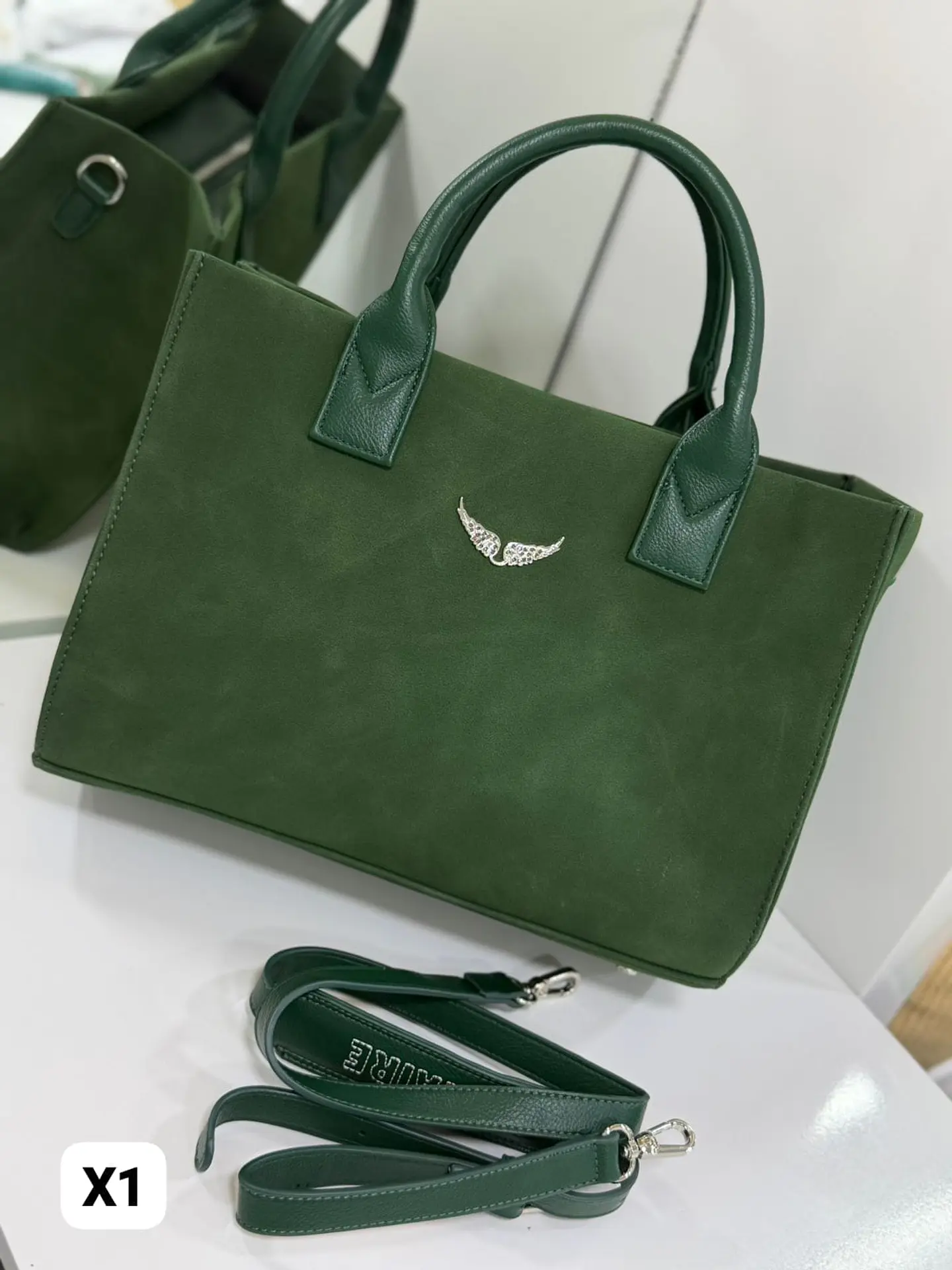 Bolso tote de gamuza  4