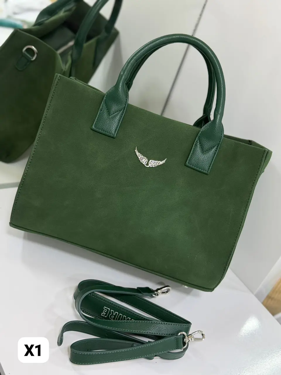 Bolso tote de gamuza  4