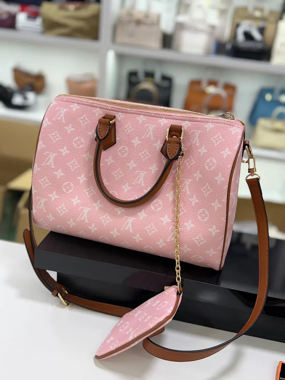 Bolso Speedy con pochette, estampado 3
