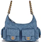 Bolso hobo acolchado con bolsillos frontales - Miniatura 3