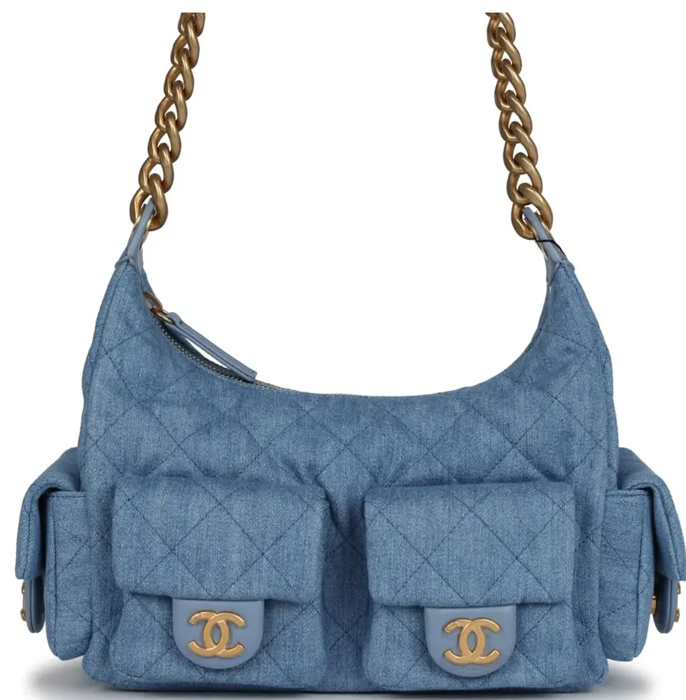 Bolso hobo acolchado con bolsillos frontales 3