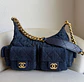 Bolso hobo acolchado con bolsillos frontales - Miniatura 4