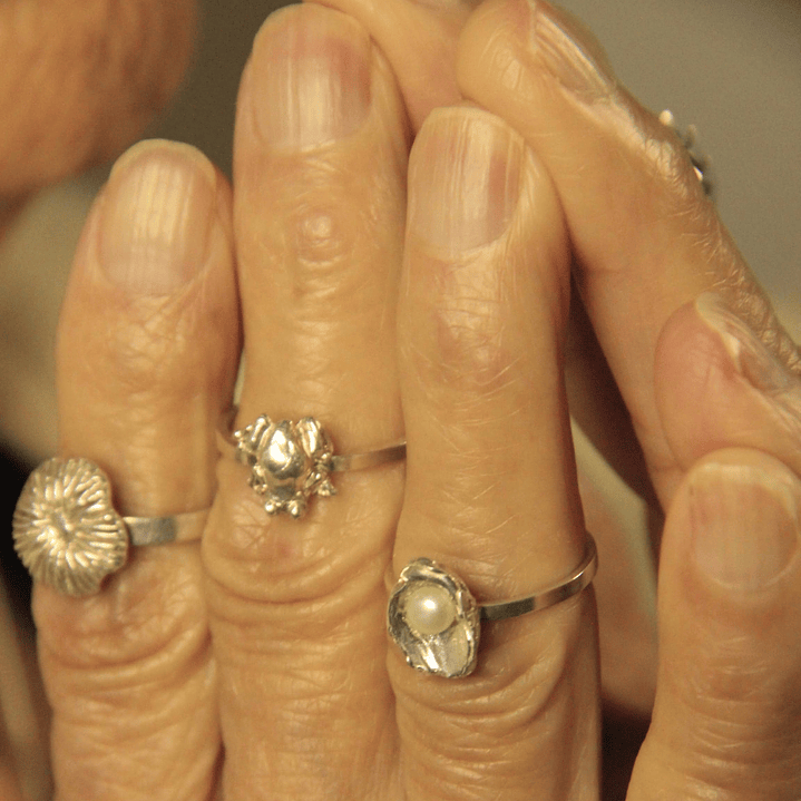 Anillo Rana Mediana Plata 6